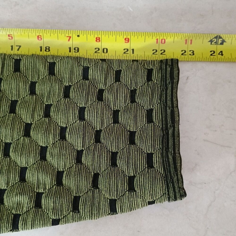 Habitat Top Womens Sz XL Green Black Geometric Textured Stretchy Casual - Picture 6 of 10
